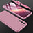 Funda Dura Plastico Rigida Carcasa Mate Frontal y Trasera 360 Grados para Samsung Galaxy S21 5G Oro Rosa