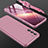 Funda Dura Plastico Rigida Carcasa Mate Frontal y Trasera 360 Grados para Samsung Galaxy S21 Plus 5G Oro Rosa