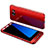 Funda Dura Plastico Rigida Carcasa Mate Frontal y Trasera 360 Grados para Samsung Galaxy S7 Edge G935F Rojo