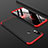 Funda Dura Plastico Rigida Carcasa Mate Frontal y Trasera 360 Grados para Xiaomi Mi 8 Rojo y Negro