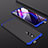 Funda Dura Plastico Rigida Carcasa Mate Frontal y Trasera 360 Grados para Xiaomi Mi 9T Azul y Negro