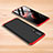 Funda Dura Plastico Rigida Carcasa Mate Frontal y Trasera 360 Grados para Xiaomi Mi A3 Lite Rojo y Negro