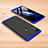 Funda Dura Plastico Rigida Carcasa Mate Frontal y Trasera 360 Grados para Xiaomi Mi Play 4G Azul y Negro