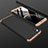 Funda Dura Plastico Rigida Carcasa Mate Frontal y Trasera 360 Grados para Xiaomi Redmi 7A Oro y Negro