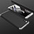 Funda Dura Plastico Rigida Carcasa Mate Frontal y Trasera 360 Grados para Xiaomi Redmi 7A Plata y Negro