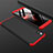 Funda Dura Plastico Rigida Carcasa Mate Frontal y Trasera 360 Grados para Xiaomi Redmi 7A Rojo y Negro