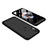 Funda Dura Plastico Rigida Carcasa Mate Frontal y Trasera 360 Grados para Xiaomi Redmi Note 5 Pro Negro