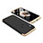 Funda Dura Plastico Rigida Carcasa Mate Frontal y Trasera 360 Grados para Xiaomi Redmi Note 5 Pro Oro y Negro