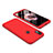 Funda Dura Plastico Rigida Carcasa Mate Frontal y Trasera 360 Grados para Xiaomi Redmi Note 5 Pro Rojo