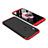 Funda Dura Plastico Rigida Carcasa Mate Frontal y Trasera 360 Grados para Xiaomi Redmi Note 5 Pro Rojo y Negro