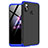 Funda Dura Plastico Rigida Carcasa Mate Frontal y Trasera 360 Grados para Xiaomi Redmi Note 6 Pro Azul y Negro
