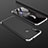 Funda Dura Plastico Rigida Carcasa Mate Frontal y Trasera 360 Grados para Xiaomi Redmi Note 7 Plata y Negro
