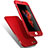 Funda Dura Plastico Rigida Carcasa Mate Frontal y Trasera 360 Grados Q01 para Apple iPhone 6S Rojo