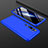 Funda Dura Plastico Rigida Carcasa Mate Frontal y Trasera 360 Grados R01 para Xiaomi Mi Note 10 Pro Azul