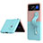 Funda Dura Plastico Rigida Carcasa Mate H01 para Samsung Galaxy Z Flip3 5G Multicolor
