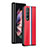 Funda Dura Plastico Rigida Carcasa Mate H01 para Samsung Galaxy Z Fold3 5G Rojo