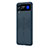 Funda Dura Plastico Rigida Carcasa Mate H03 para Samsung Galaxy Z Flip3 5G Azul Real