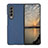 Funda Dura Plastico Rigida Carcasa Mate H03 para Samsung Galaxy Z Fold3 5G Azul