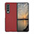 Funda Dura Plastico Rigida Carcasa Mate H03 para Samsung Galaxy Z Fold3 5G Rojo