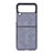 Funda Dura Plastico Rigida Carcasa Mate H07 para Samsung Galaxy Z Flip3 5G Azul