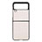 Funda Dura Plastico Rigida Carcasa Mate H07 para Samsung Galaxy Z Flip3 5G Blanco