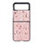 Funda Dura Plastico Rigida Carcasa Mate H07 para Samsung Galaxy Z Flip3 5G Oro Rosa