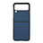 Funda Dura Plastico Rigida Carcasa Mate H08 para Samsung Galaxy Z Flip3 5G Azul