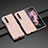 Funda Dura Plastico Rigida Carcasa Mate L05 para Samsung Galaxy Z Fold3 5G Oro Rosa