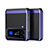 Funda Dura Plastico Rigida Carcasa Mate L09 para Samsung Galaxy Z Flip4 5G Azul