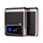 Funda Dura Plastico Rigida Carcasa Mate L09 para Samsung Galaxy Z Flip4 5G Oro Rosa