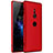 Funda Dura Plastico Rigida Carcasa Mate M01 para Sony Xperia XZ2 Rojo