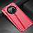 Funda Dura Plastico Rigida Carcasa Mate P01 para Huawei Mate 30 Pro Rojo