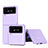 Funda Dura Plastico Rigida Carcasa Mate P01 para Samsung Galaxy Z Flip4 5G Morado