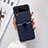 Funda Dura Plastico Rigida Carcasa Mate P02 para Samsung Galaxy Z Flip4 5G Azul