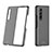 Funda Dura Plastico Rigida Carcasa Mate P03 para Samsung Galaxy Z Fold3 5G Gris