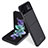 Funda Dura Plastico Rigida Carcasa Mate P04 para Samsung Galaxy Z Flip4 5G Negro