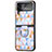 Funda Dura Plastico Rigida Carcasa Mate P06 para Samsung Galaxy Z Flip4 5G Blanco
