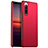 Funda Dura Plastico Rigida Carcasa Mate para Sony Xperia 10 III Lite Rojo