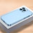 Funda Dura Plastico Rigida Carcasa Mate QC1 para Apple iPhone 13 Pro Max Azul Cielo