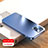 Funda Dura Plastico Rigida Carcasa Mate R01 para Apple iPhone 13 Mini Azul