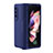 Funda Dura Plastico Rigida Carcasa Mate R01 para Samsung Galaxy Z Fold3 5G Azul