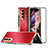 Funda Dura Plastico Rigida Carcasa Mate R05 para Samsung Galaxy Z Fold4 5G Rojo