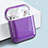 Funda Dura Plastico Rigida Carcasa para AirPods Carcasa de Carga Mate Morado