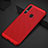 Funda Dura Plastico Rigida Carcasa Perforada P01 para Huawei P30 Lite Rojo