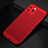 Funda Dura Plastico Rigida Carcasa Perforada para Apple iPhone 11 Pro Max Rojo