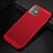 Funda Dura Plastico Rigida Carcasa Perforada para Apple iPhone 11 Rojo