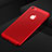 Funda Dura Plastico Rigida Carcasa Perforada para Apple iPhone 8 Rojo