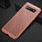 Funda Dura Plastico Rigida Carcasa Perforada para Samsung Galaxy S10 Oro Rosa