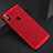 Funda Dura Plastico Rigida Carcasa Perforada para Xiaomi Mi A2 Lite Rojo