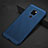 Funda Dura Plastico Rigida Carcasa Perforada W01 para Huawei Mate 20 X 5G Azul